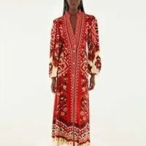 Farm Rio Ainika Pineapple Ikat maxi dress